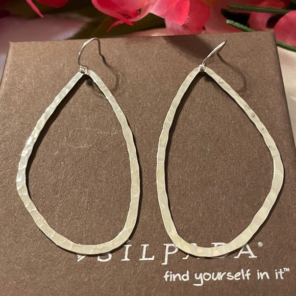 Silpada Sterling Silver ‘TAKE SHAPE’ Dangle Earrings W2454 - Picture 9 of 14